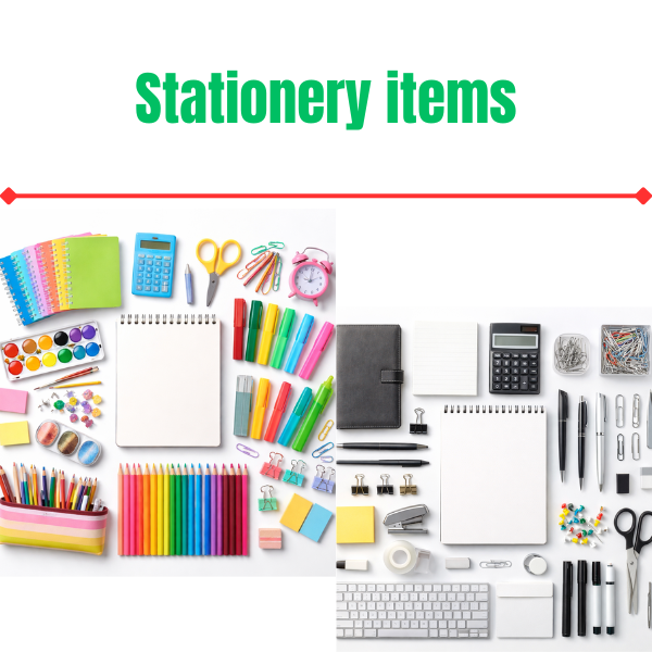 stationery items